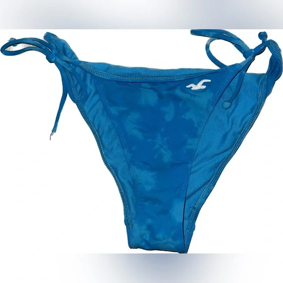 Hollister Swim Hollister Tie Dye String Bikini Bottom Blue